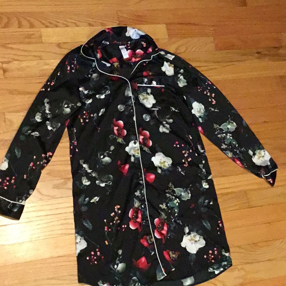 Faux Satin Nightgown